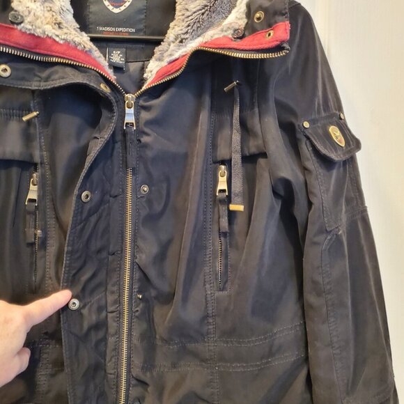 1 Madison Expedition Heritage Faux Fur Lined hooded Parka/Anorak Coat  - S - Picture 2 of 12